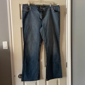 Flare bottom denim